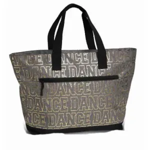 Danshuz Grey and Gold Large Dance Bag.
