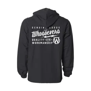 Genuine Goods Hooded Windbreaker Jacket | Black