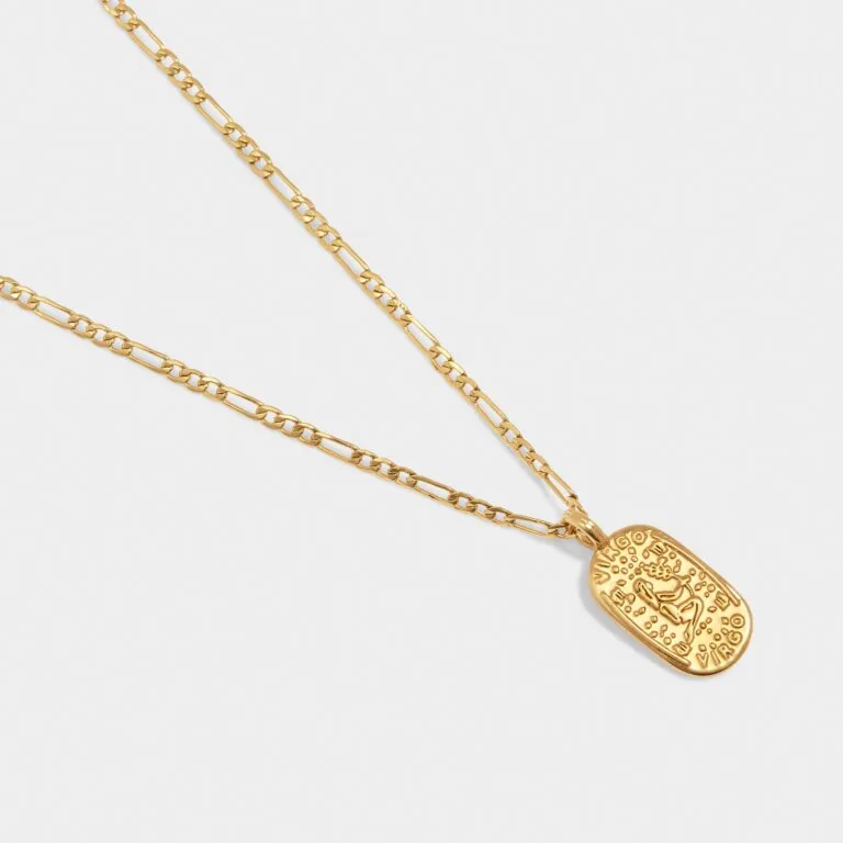 Katie Loxton Waterproof Gold Virgo Zodiac Necklace